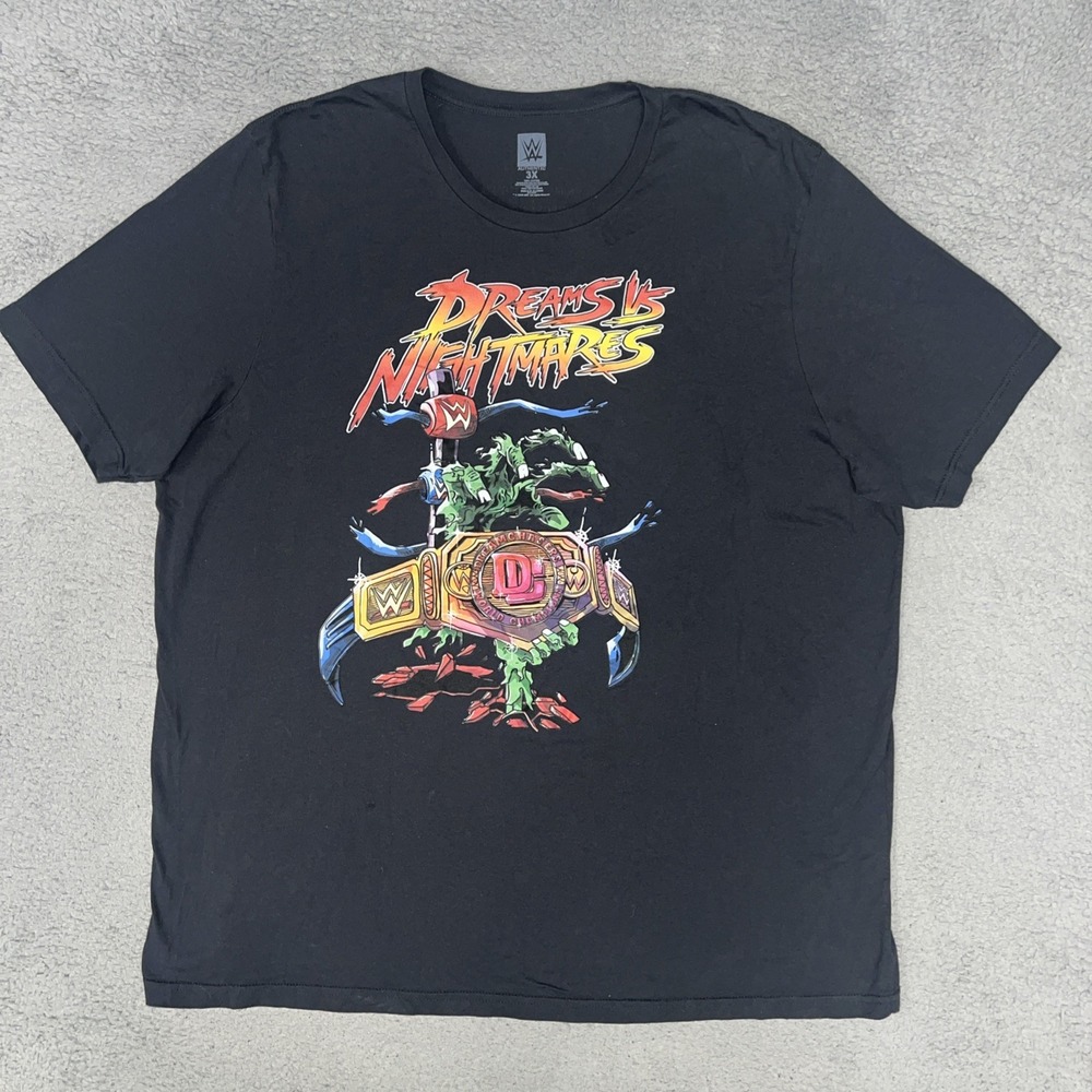 WWE x Meek Mill Dreams Vs Nightmares T Shirt Men's 3XL XXL Black Limited Edition